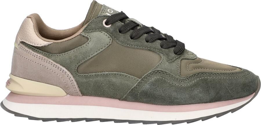 THE HOFF BRAND Sneakers Dames Los Angeles Suède Groen