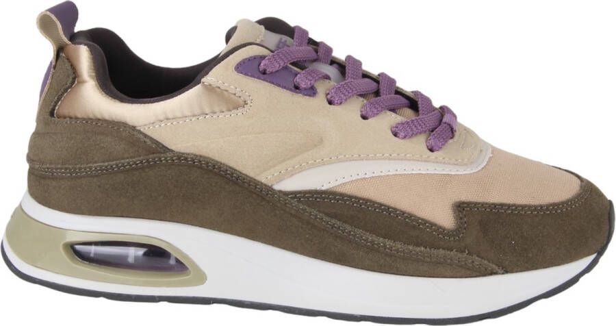 The Hoff Brand Todaj Ji Golden Gate Sneakers Suède Dames Beige