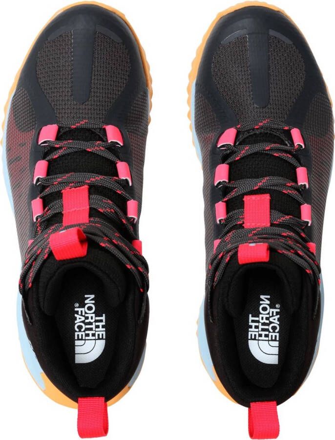 The North Face Damen Wanderschuhe Damenschuhe Wayroute Mid Futurelight Asphalt Brilliant Coral9 162045 Grau Rot