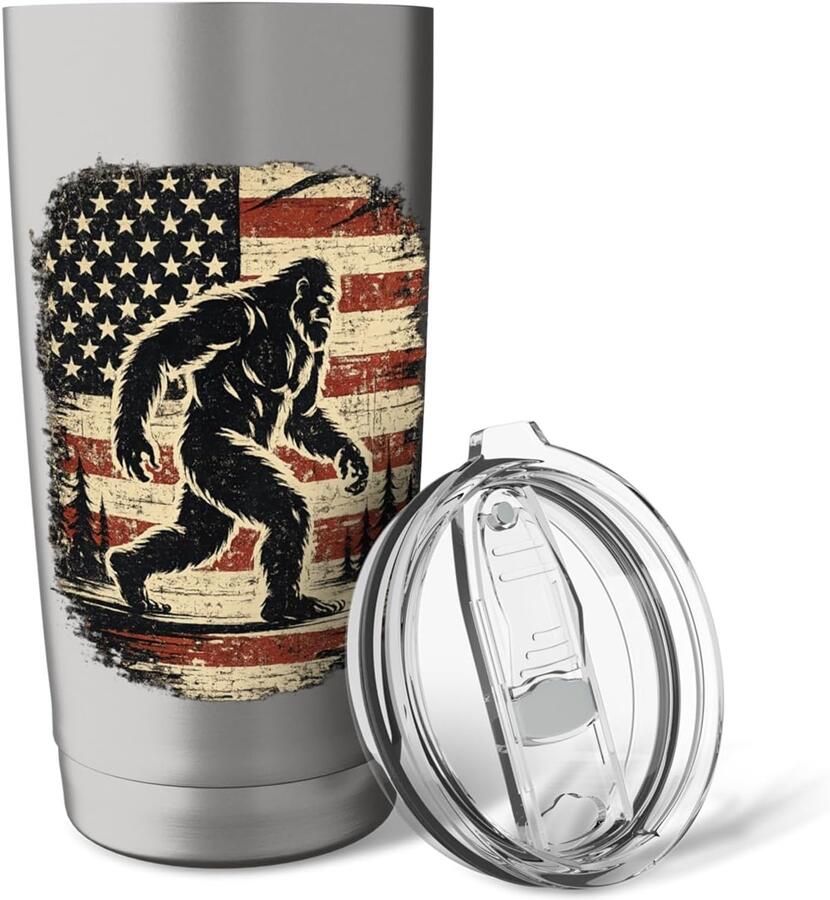 Thermobeker met Amerikaanse vlag 4 juli