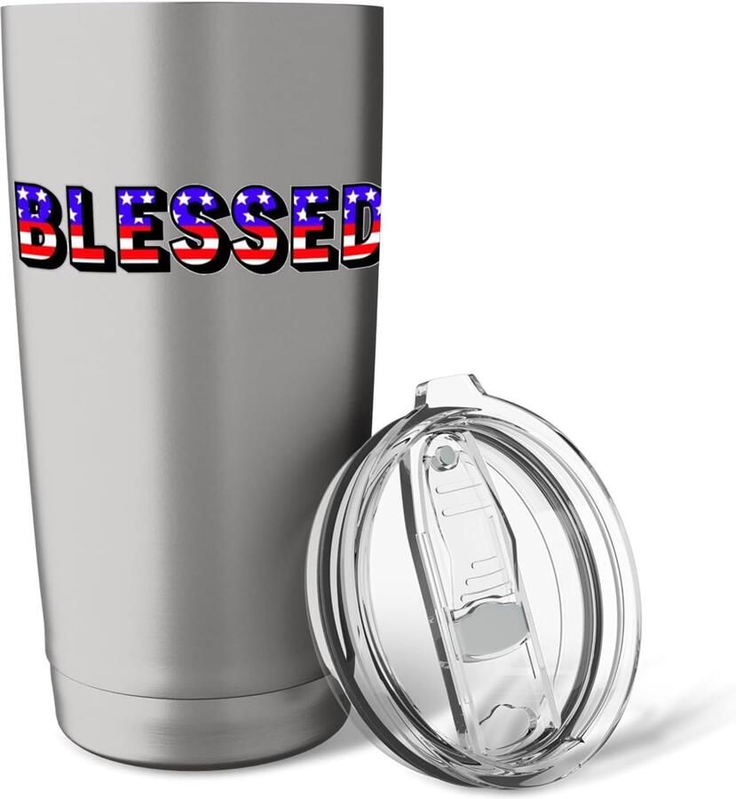 Thermobeker met Amerikaanse vlag 4 juli