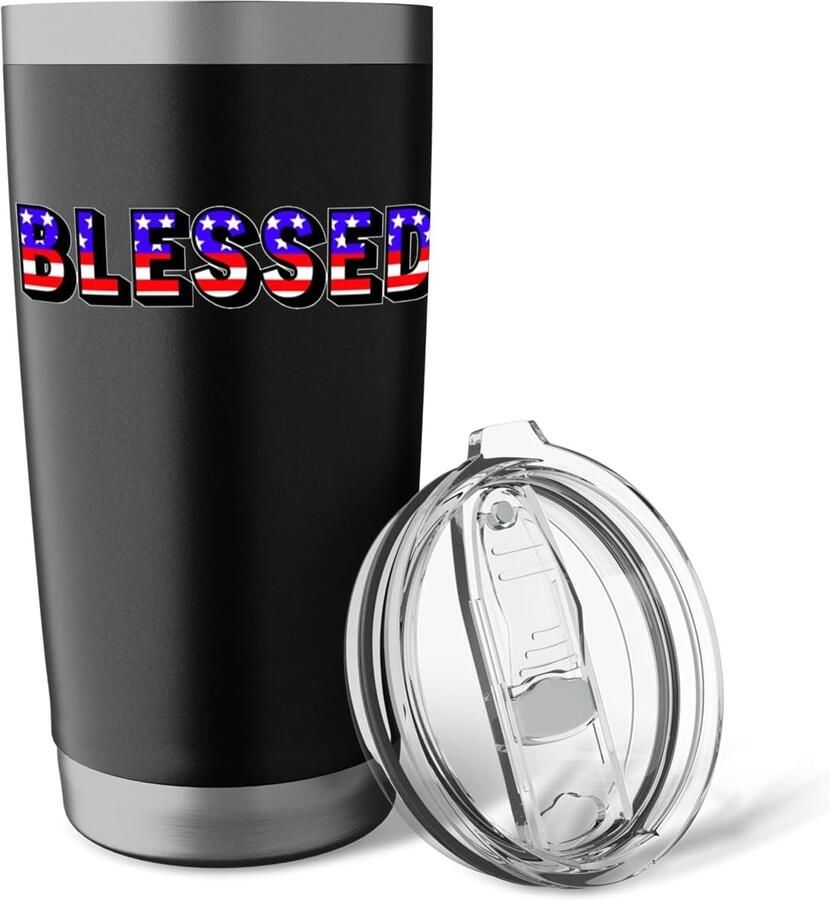 Thermobeker met Amerikaanse vlag 4 juli
