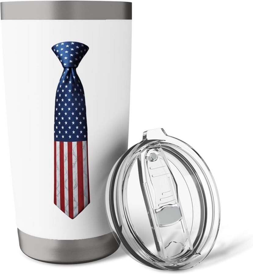 Thermobeker met Amerikaanse vlag 4 juli