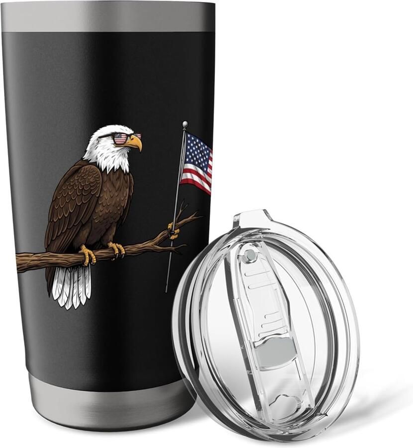 Thermobeker met Amerikaanse vlag