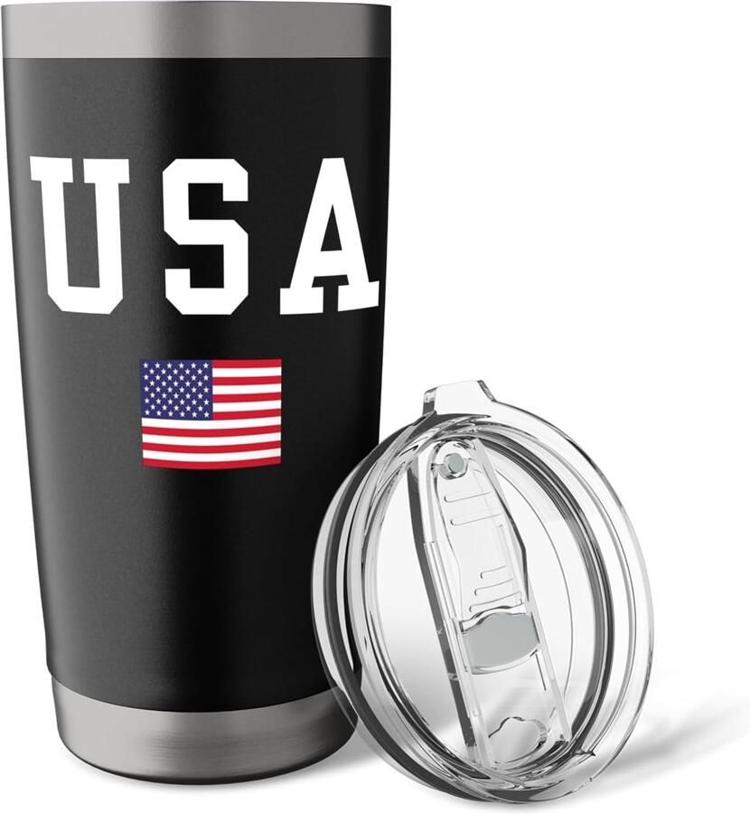 Thermobeker met Amerikaanse vlag