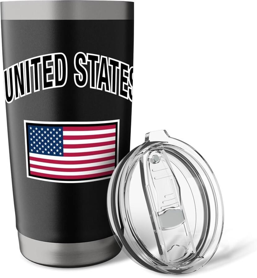 Thermobeker met Amerikaanse vlag