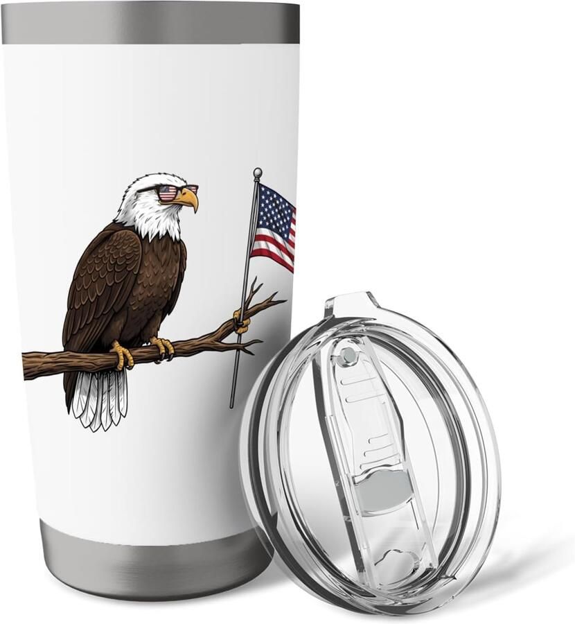 Thermobeker met Amerikaanse vlag