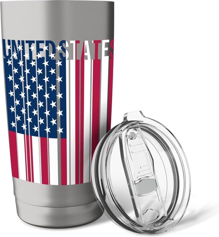 Thermobeker met Amerikaanse vlag