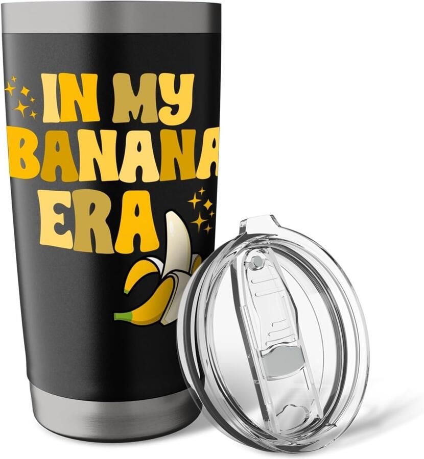 Thermobeker met bananenprint