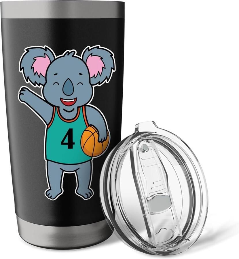 Thermobeker met basketbal
