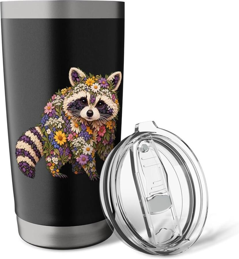 Thermobeker met bloemenpatroon