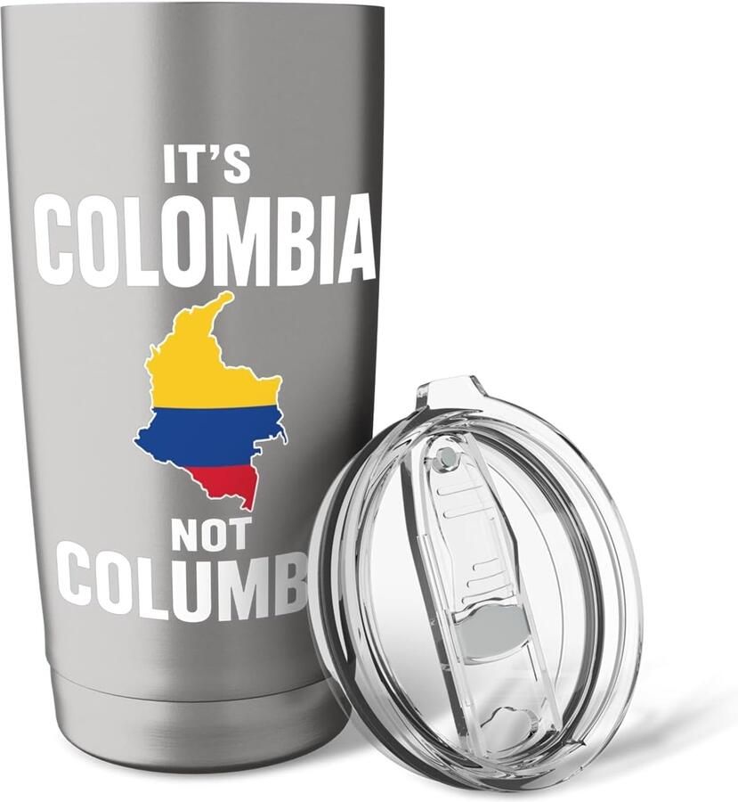 Thermobeker met Colombiaanse vlag
