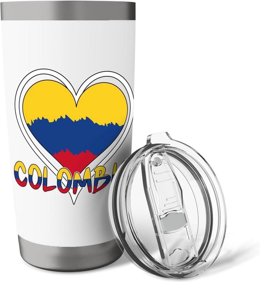 Thermobeker met Colombiaanse vlag