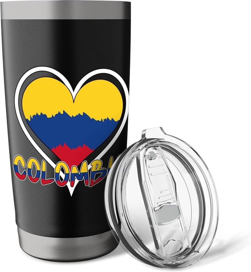 Thermobeker met Colombiaanse vlag