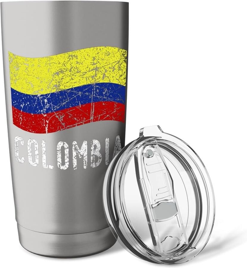 Thermobeker met Colombiaanse vlag