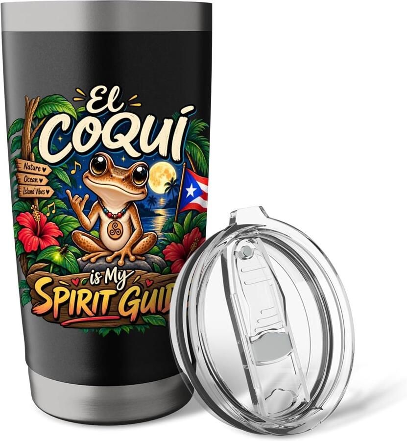 Thermobeker met Coqui-frog