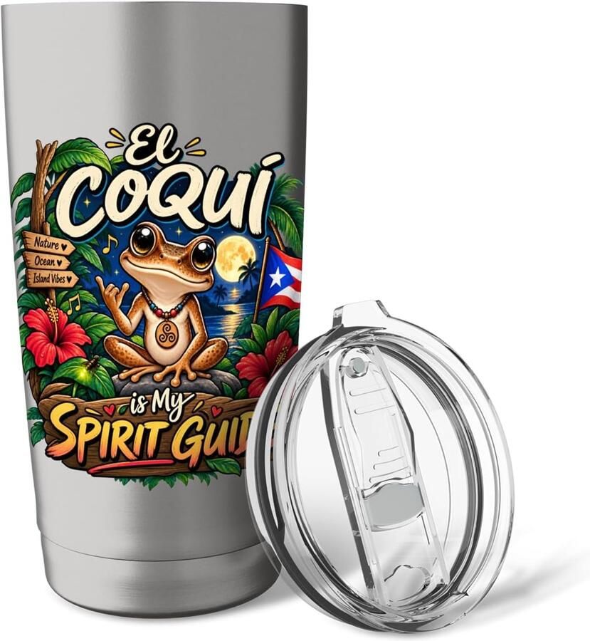 Thermobeker met Coqui-frog