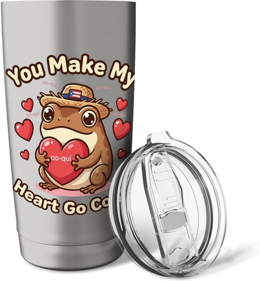 Thermobeker met Coqui-print