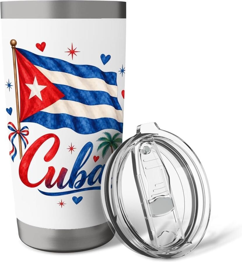 Thermobeker met Cubaanse vlag