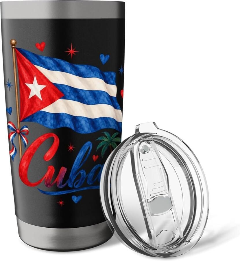 Thermobeker met Cubaanse vlag