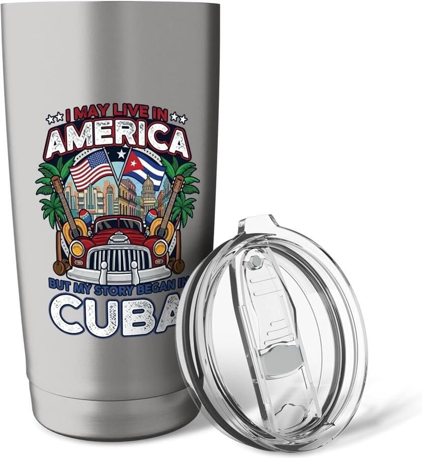 Thermobeker met Cubaanse vlag