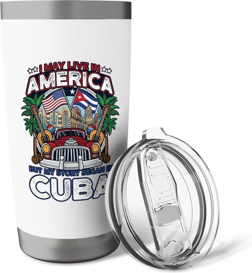 Thermobeker met Cubaanse vlag