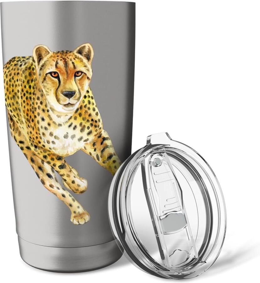 Thermobeker met dierenprint