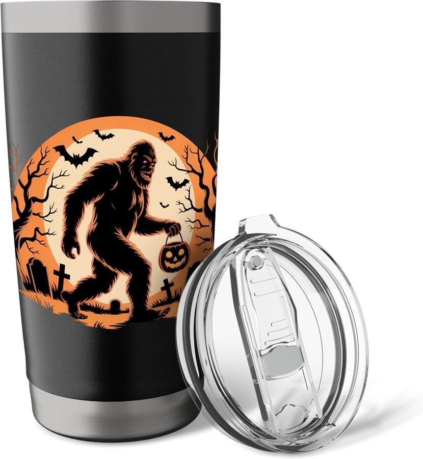 Thermobeker met dubbelwandige isolatie Halloween Bigfoot