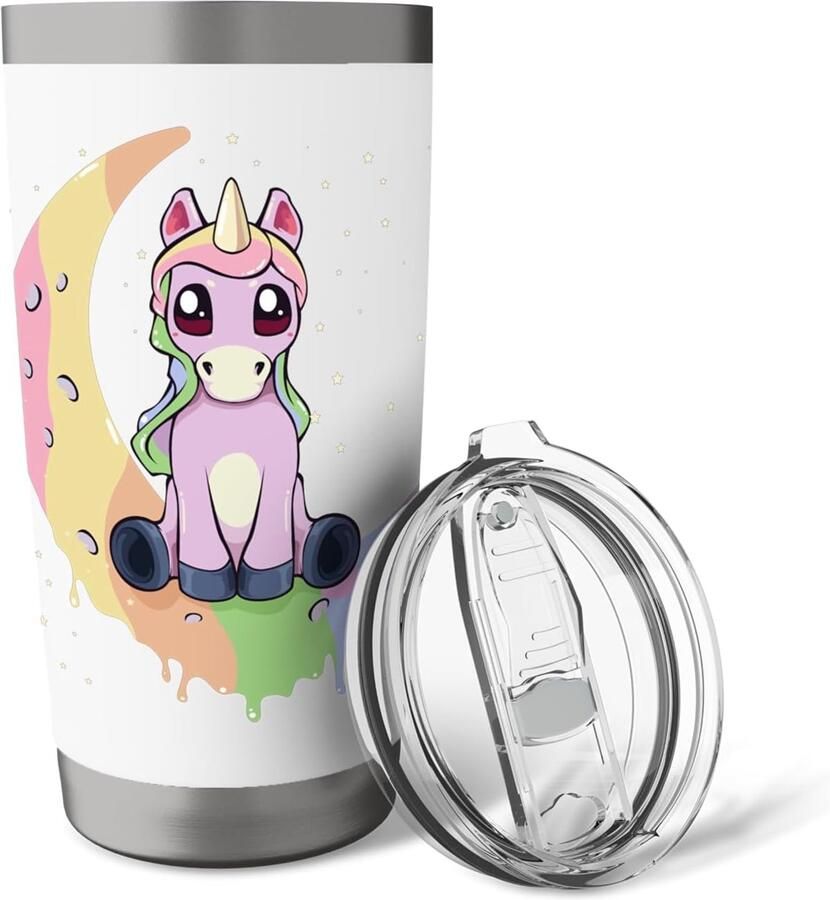 Thermobeker met Einhorn op halve maan