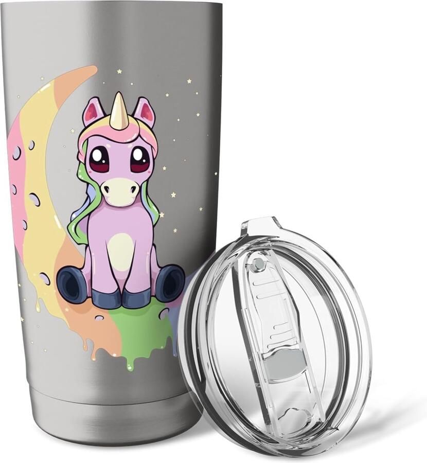 Thermobeker met Einhorn op halve maan