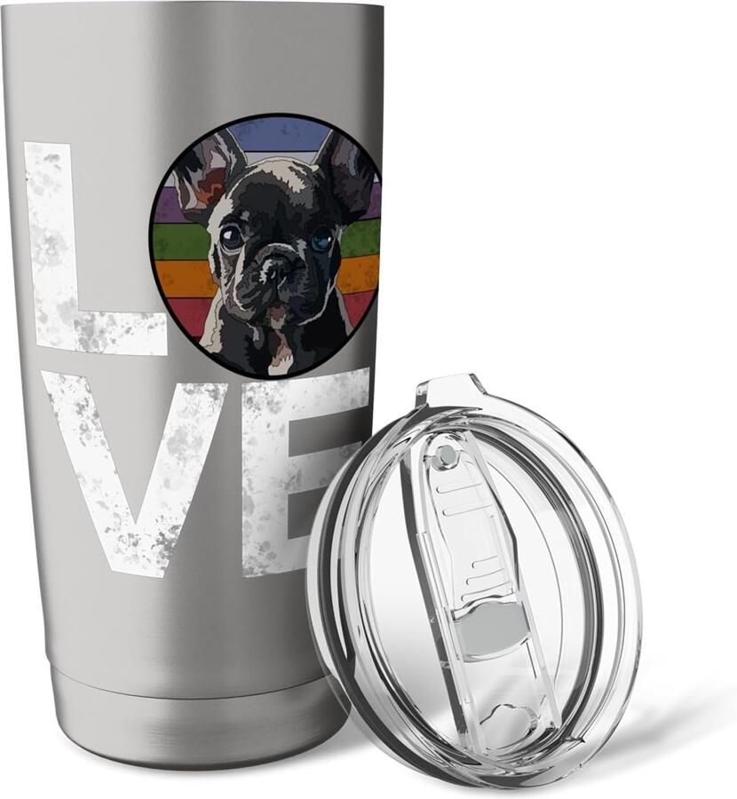 Thermobeker met Franse Bulldog