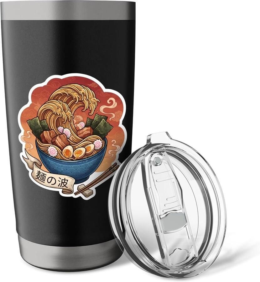 Thermobeker met Golf van Kanagawa