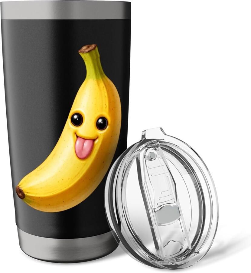 Thermobeker met grappige banaan