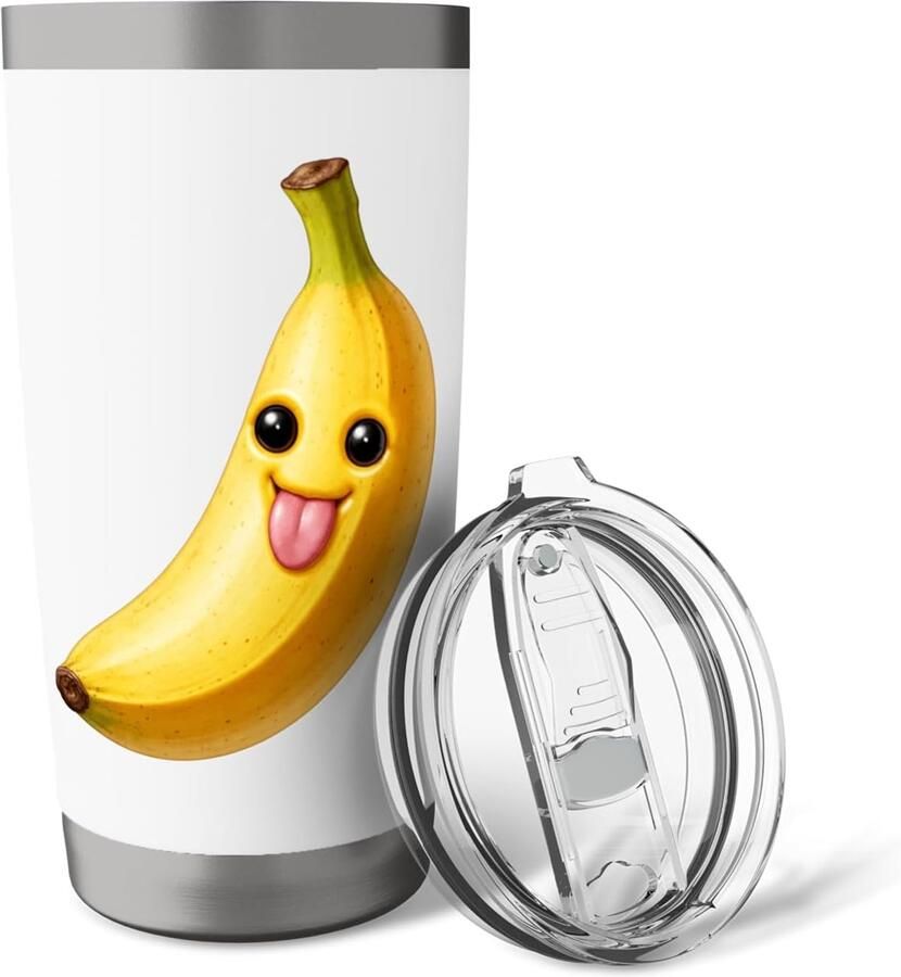 Thermobeker met grappige banaan