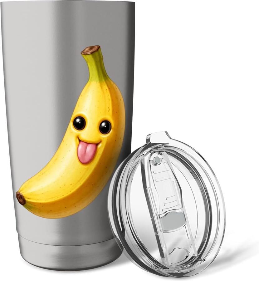 Thermobeker met grappige banaan