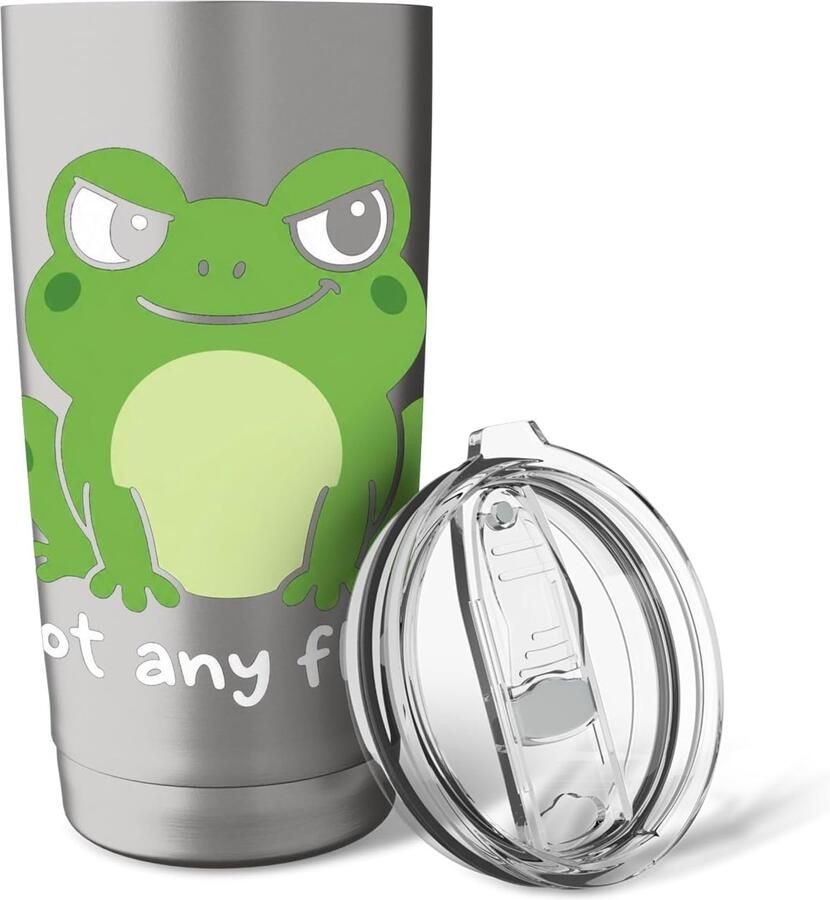 Thermobeker met grappige kikker Got Any Flies?