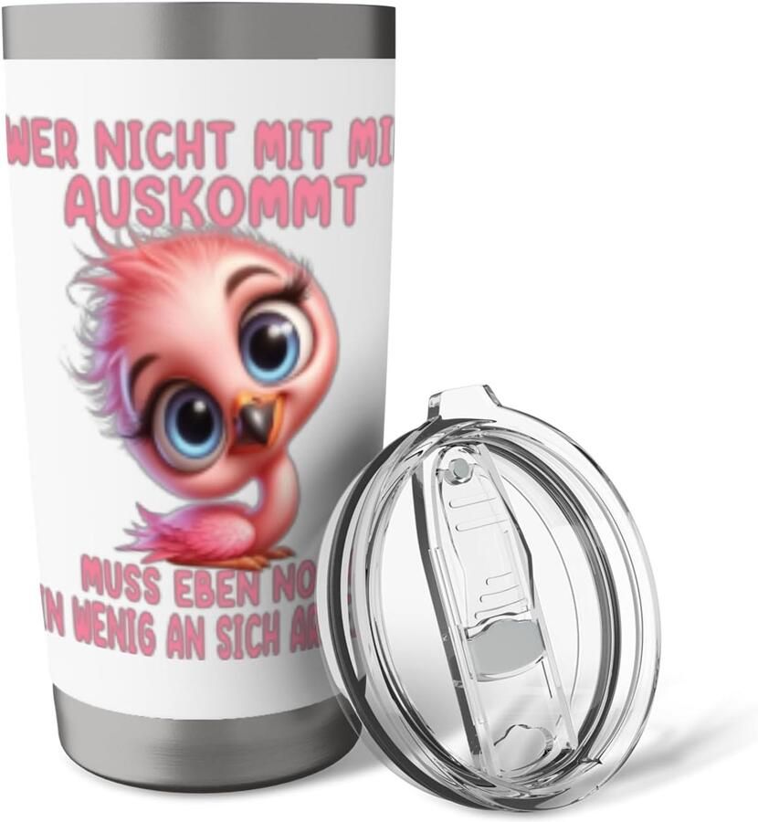 Thermobeker met grappige pinguïn