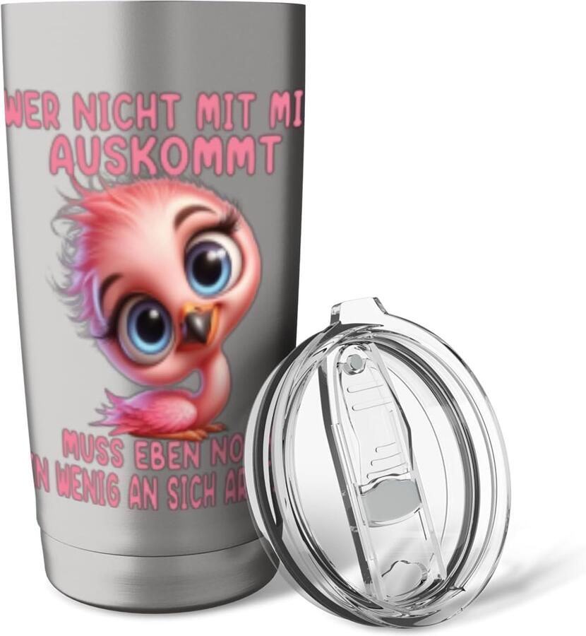Thermobeker met grappige pinguïn