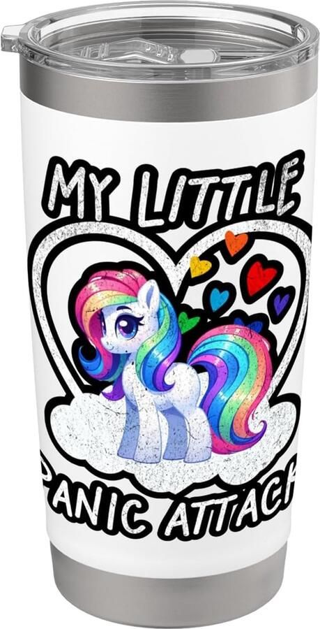 Thermobeker met grappige pony