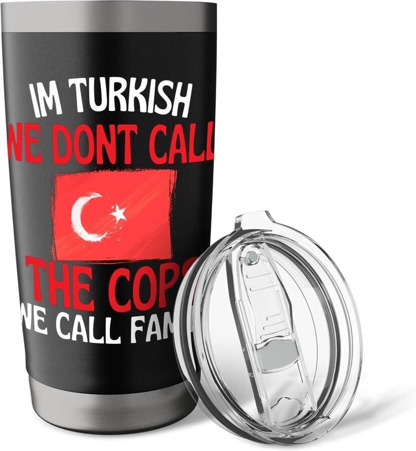 Thermobeker met grappige Turkse slogan