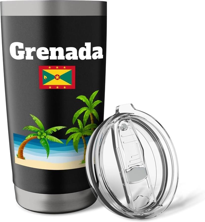 Thermobeker met Grenada vlag