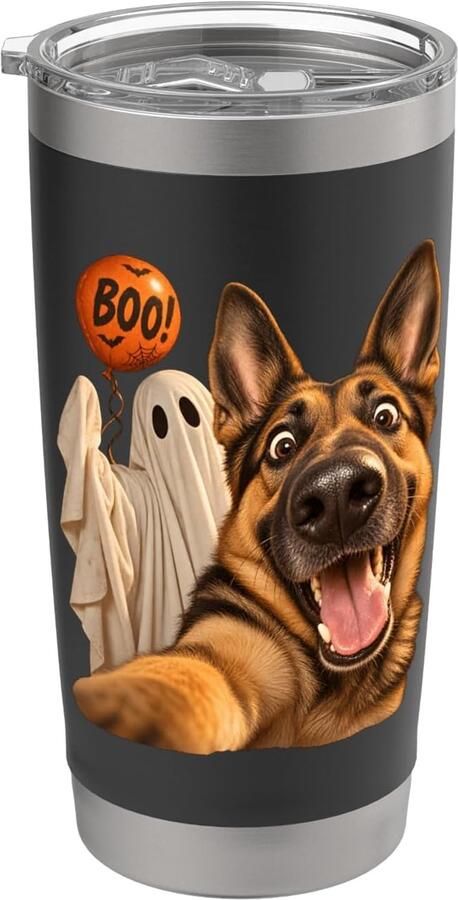 Thermobeker met Halloween-spook voor selfies
