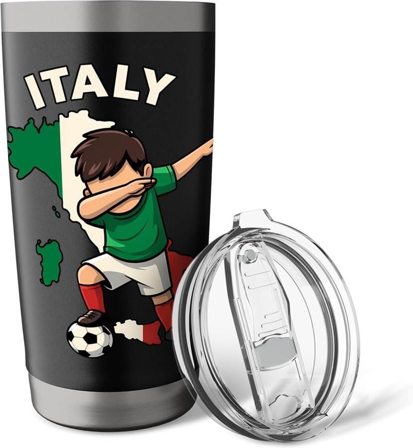 Thermobeker met Italiaanse vlag