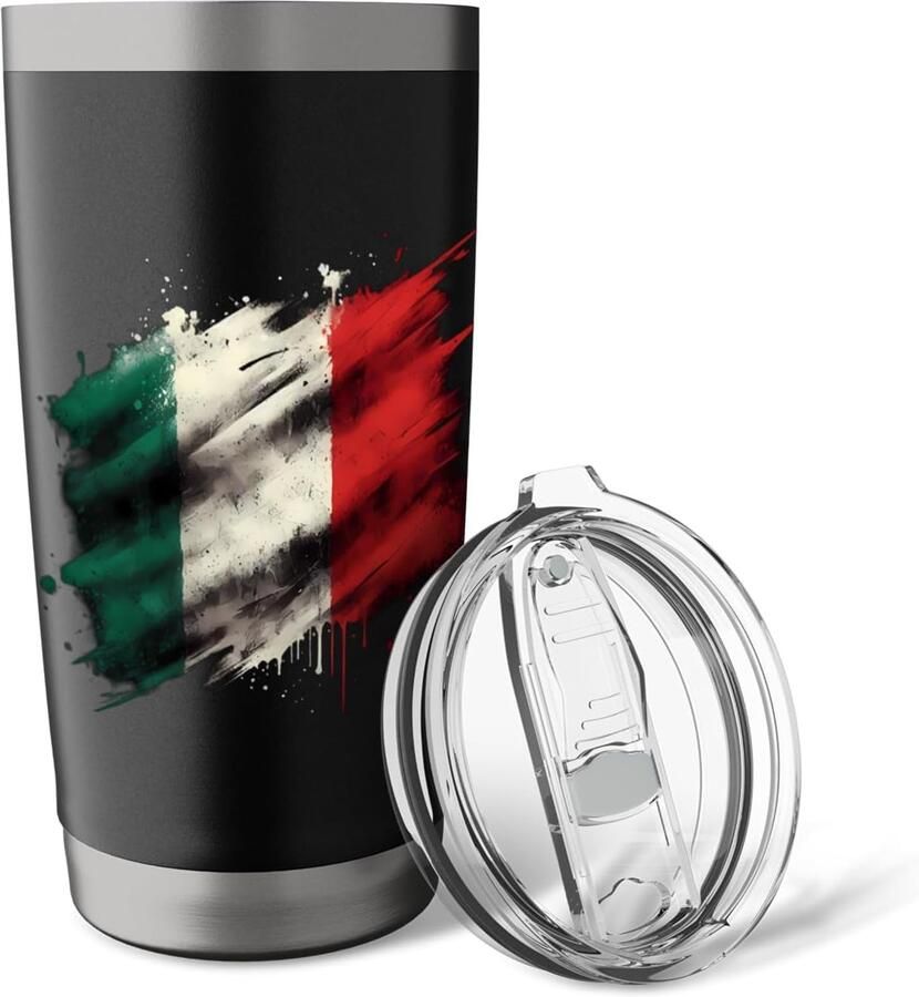 Thermobeker met Italiaanse vlag