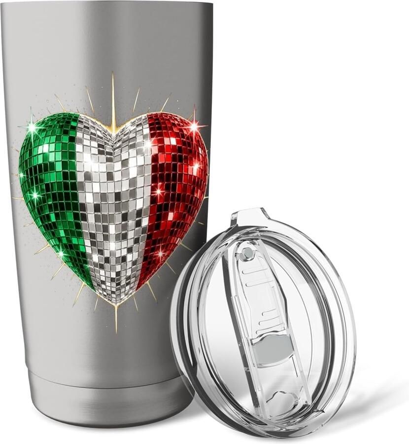 Thermobeker met Italiaanse vlag