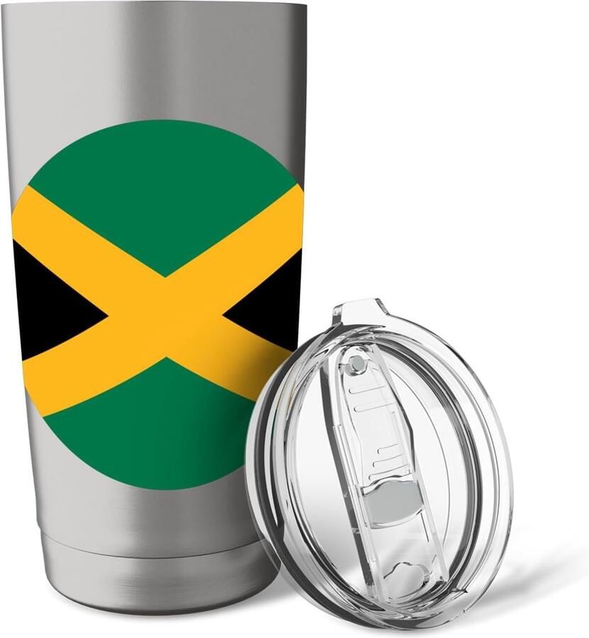 Thermobeker met Jamaicaanse vlag