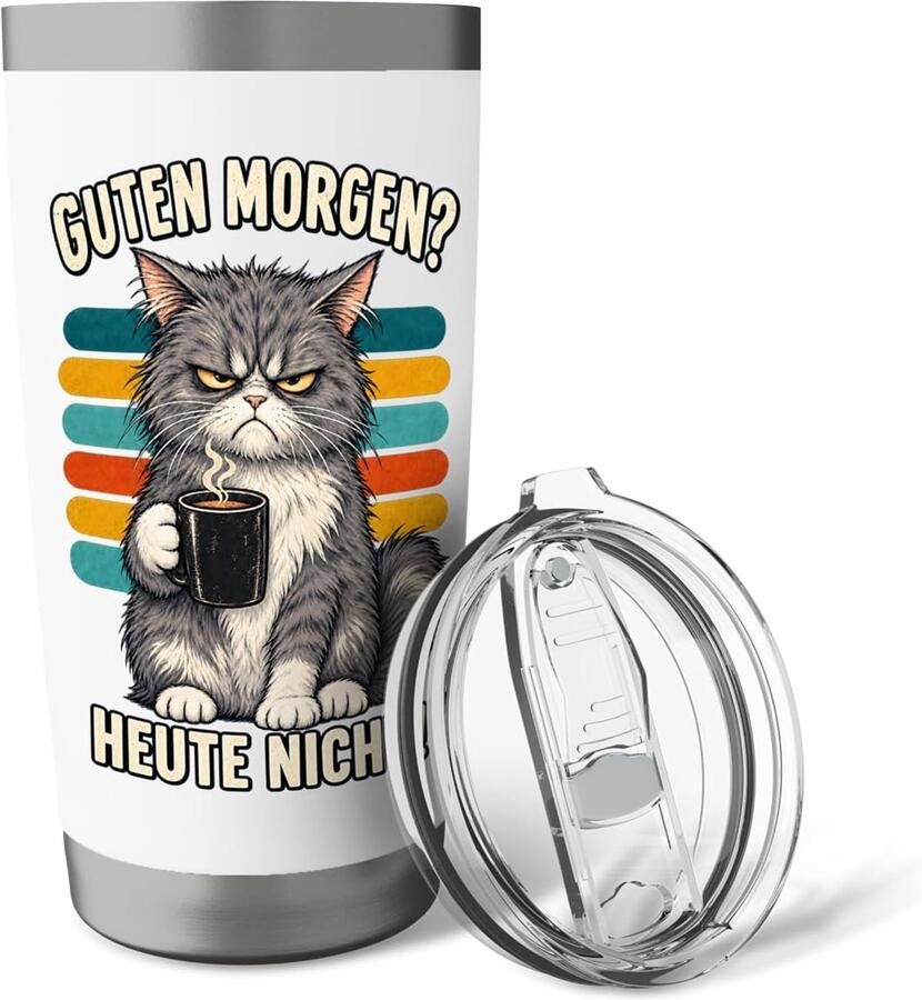 Thermobeker met kattenhumor