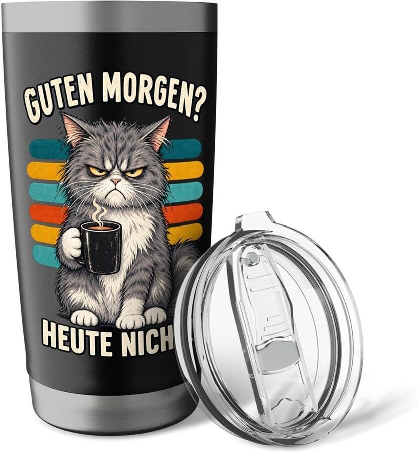 Thermobeker met kattenhumor
