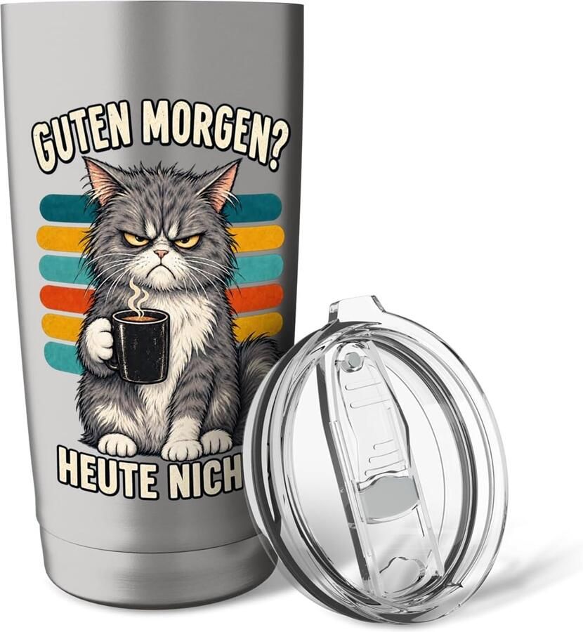 Thermobeker met kattenhumor