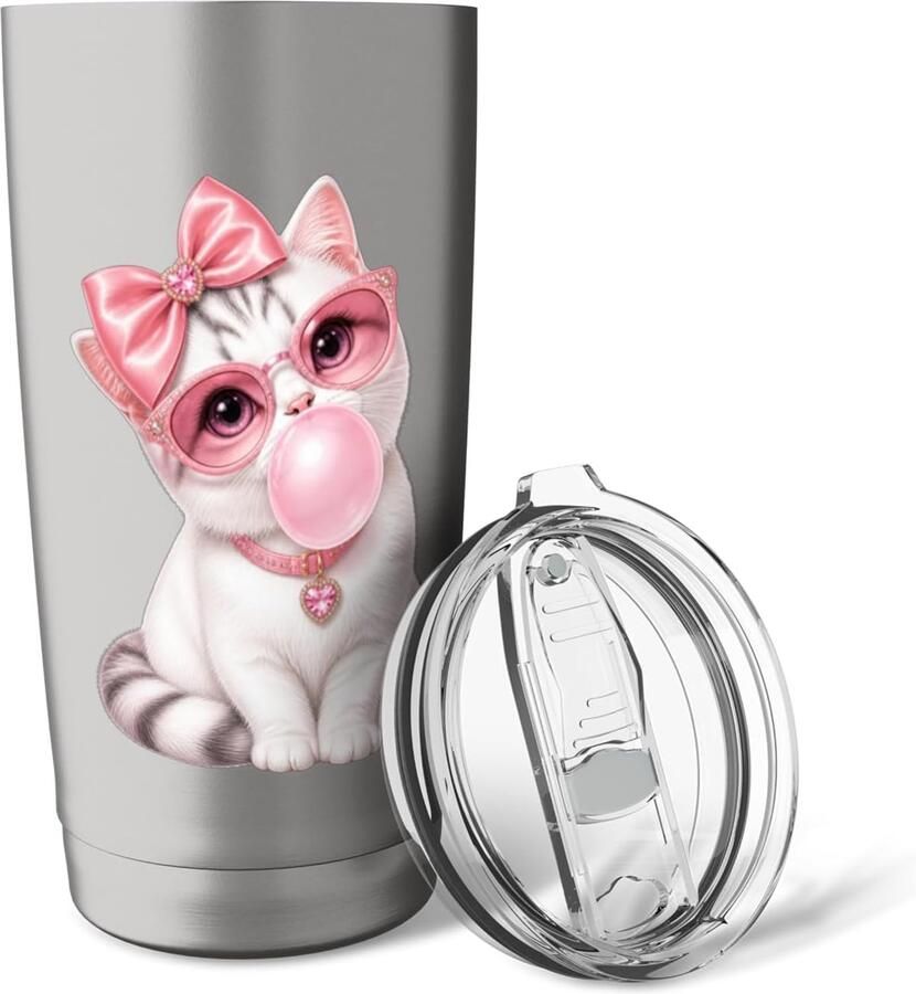 Thermobeker met kattenontwerp